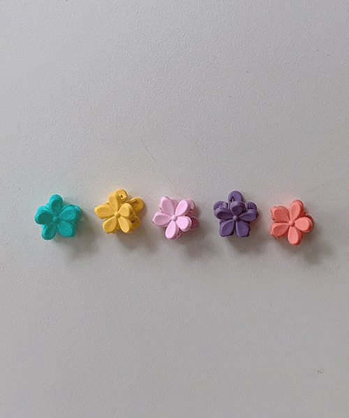 꽃비 집게핀(1set)